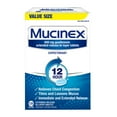 thumbnail image 1 of Mucinex 12-Hour Chest Congestant & Mucus Relief Tablets, 600 mg Guaifenesin 120 ct., 1 of 7