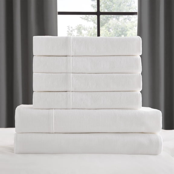 Member's Mark Washed Cotton Textured Sheet Set, Assorted Sizes