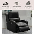 thumbnail image 2 of Serenity Power Recliner with Heat, Massage & Light, Black, 2 of 9