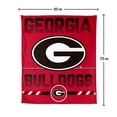 thumbnail image 7 of Logo Brands Georgia Bulldogs 60"x70" Super Plush Blanket, 7 of 7
