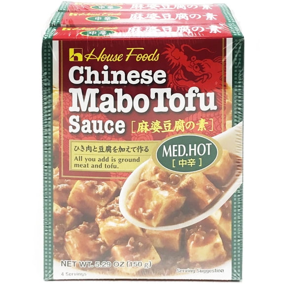 Chinese Mabo Tofu Sauce, Medium Hot, 5.29 oz., 3 pk.