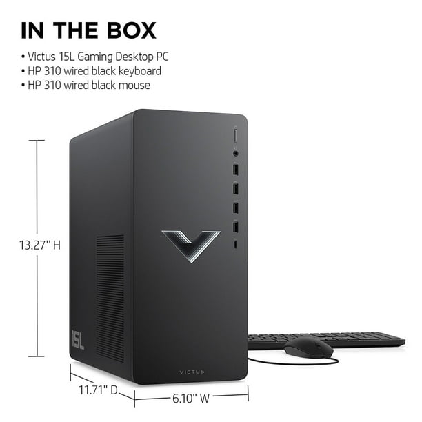 HP Victus 15L Gaming Desktop - TG02-0027c -12th Generation Intel