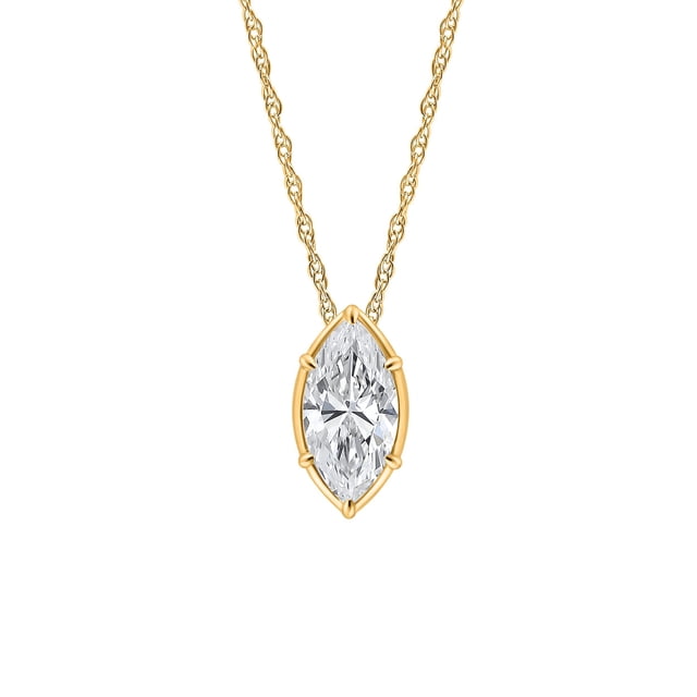 Lab Created Diamond Pendant in 14K Gold