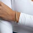 thumbnail image 5 of Textured Weaved Bangle in 14K Yellow Gold, 5 of 6