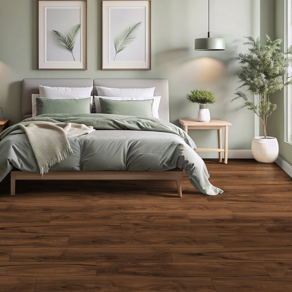 Select Surfaces American Walnut Waterproof Laminate Flooring, 14.99 sq. ft. per box