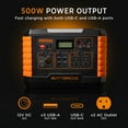 thumbnail image 5 of 500 Watt Wattbricks Energy Inc. MP500 Portable Power Station 500W Solar Generator, 5 of 6