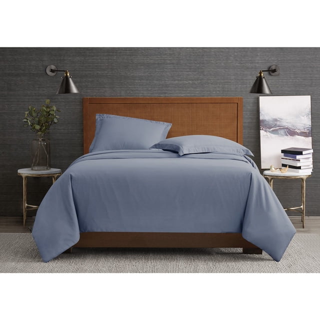 London Fog Garment Wash Solid Duvet Cover Set, Assorted Sizes
