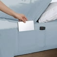 thumbnail image 2 of Swift Home Smart Sheet Set With 8" Side Storage Pockets, Assorted Sizes, 2 of 5