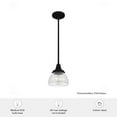 thumbnail image 5 of Hunter Cypress Grove with Clear Holophane Glass 1 Light Pendant Ceiling Light Fixture, 5 of 8