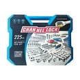 thumbnail image 2 of Channellock 225pc Professional Mechanic's Tool Set SAE & Metric Ratcheting Wrenches 1/4, 3/8, 1/2 inch Drive Sizes, 2 of 8
