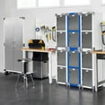 thumbnail image 12 of Seville Classics UltraHD 4-Door Stackable Locker Cabinets, 15" W x 18" D x 73.9" H, 12 of 14