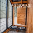 thumbnail image 10 of Backyard Discovery 7' x 5' Cedar Wood and Galvanized Steel Animal Enclosure with Feeding Door, 10 of 16