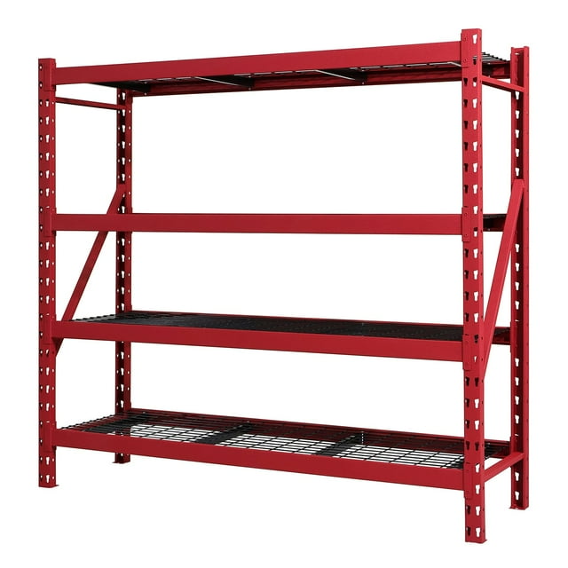 Member's Mark 4 Shelf Industrial Storage Rack, 77" W x 24" D x 72" H