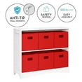thumbnail image 5 of RiverRidge Horizontal Bookcase with 6 Bins, Assorted Shelf and Bin Colors, 5 of 6