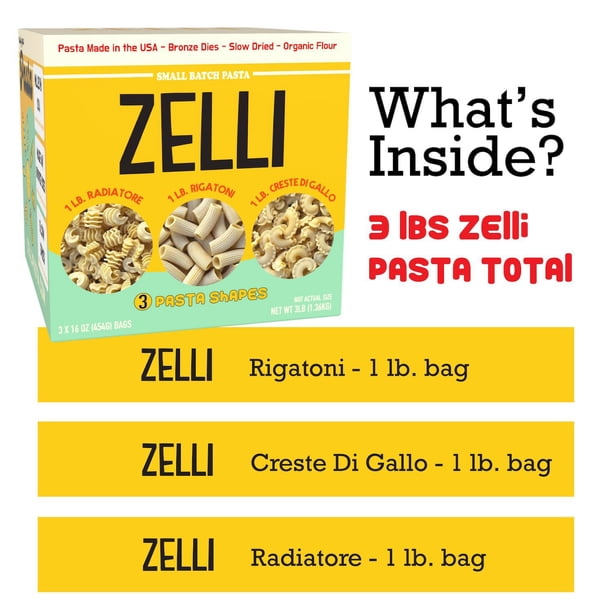 Zelli Pasta, Variety Pack, 16 oz., 3 pk. - Samsclub.com