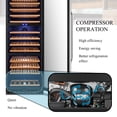 thumbnail image 10 of Lanbo 24 Inch 143 Bottle Triple Zone Wine Cooler Fridge, 10 of 16