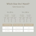 thumbnail image 5 of Over&Back Washed Linen Table Runner, 5 of 6