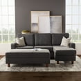 thumbnail image 1 of Kristen Fabric Reversible Sectional with Storage Ottoman, Assorted Colors, 1 of 14