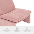 thumbnail image 3 of Fabric Mid-Century Modern Accent Chair, 3 of 9