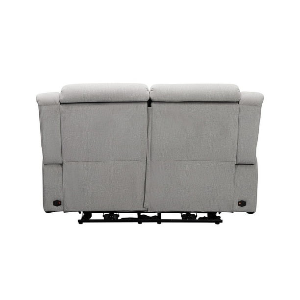 Tristan 3pc Fabric Power Reclining Set with Heat and Massage, Gray