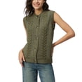 thumbnail image 6 of Frye Women's Cable Knit Sweater Vest, 6 of 9