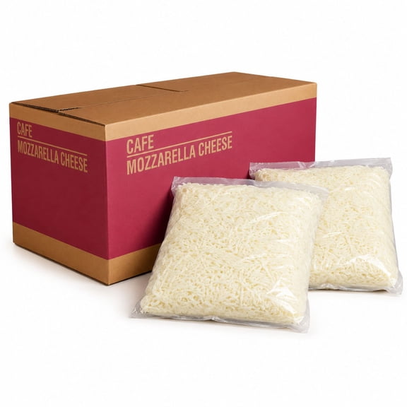 Member's Mark Café Shredded Mozzarella Cheese, Refrigerated, Case, 30 lbs.