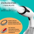 thumbnail image 3 of True & Tidy Power Steam Handheld Garment Steamer with Stainless-Steel Plate, 3 of 8