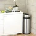 thumbnail image 3 of simplehuman 13.2 Gal. Slim Open Can, Brushed Heavy-Gauge Stainless Steel, 3 of 4