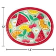 thumbnail image 2 of Member's Mark Summer Oval Paper Plates, 10" x 12", 50 ct., 2 of 9