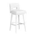 thumbnail image 2 of HH2 Home Upholstered Key Back Wood Adjustable Height Swivel Bar Stool, 2 of 17