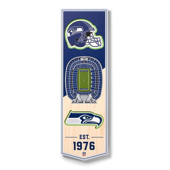YouTheFan NFL 6" x 19" 3D Stadium View Banner