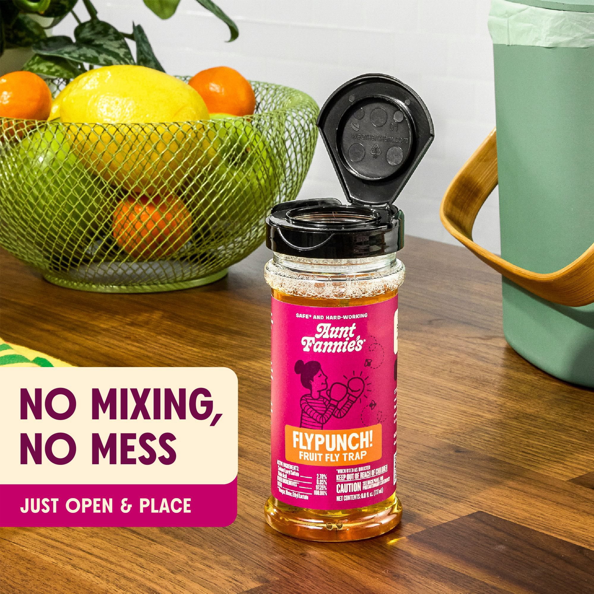 Aunt Fannie’s FlyPunch Fruit Fly Trap - Thumbnail 5