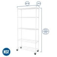 thumbnail image 2 of Seville Classics 5-Tier Steel Wire Shelving, 36” W x 14” D x 75.5” H, 2 of 10