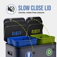 thumbnail image 5 of Simpli-Magic 18.5 Gallon (40L x 30L) Dual Compartment Step Trash Can – Kitchen Garbage Can with Waste & Recycling Bins – Slow-Close Lid, Odor Control, Hands-Free, 5 of 5