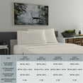 thumbnail image 2 of Purity Home Brushed Organic Cotton Percale Sheet Set, Assorted Sizes, 2 of 8