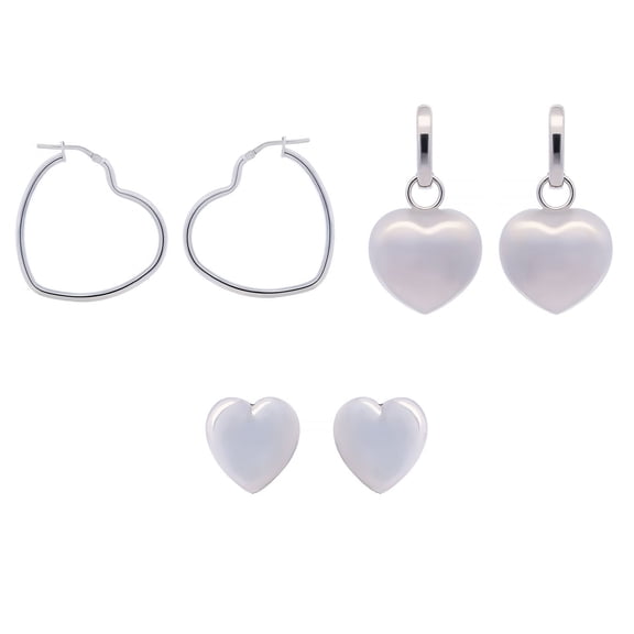 Heart Box Set in Sterling Silver