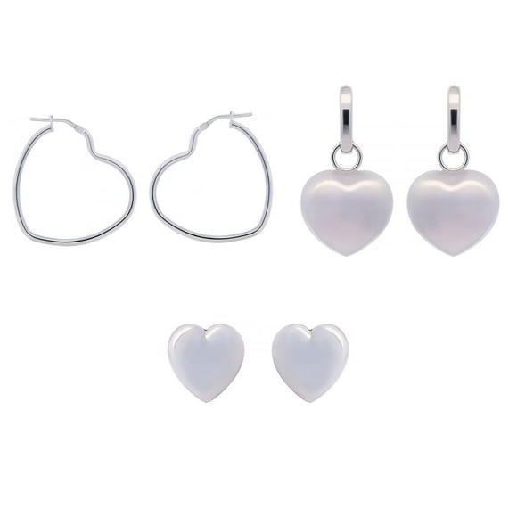 Heart Box Set in Sterling Silver