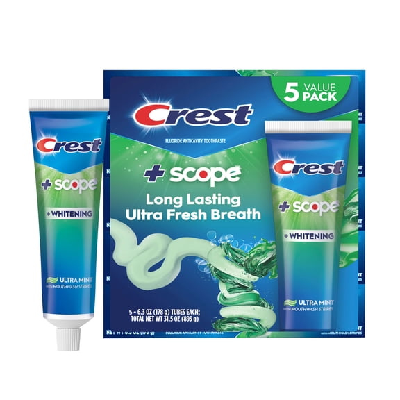 Crest Complete + Scope Outlast Ultra Toothpaste, 6.3 oz., 5 pk.
