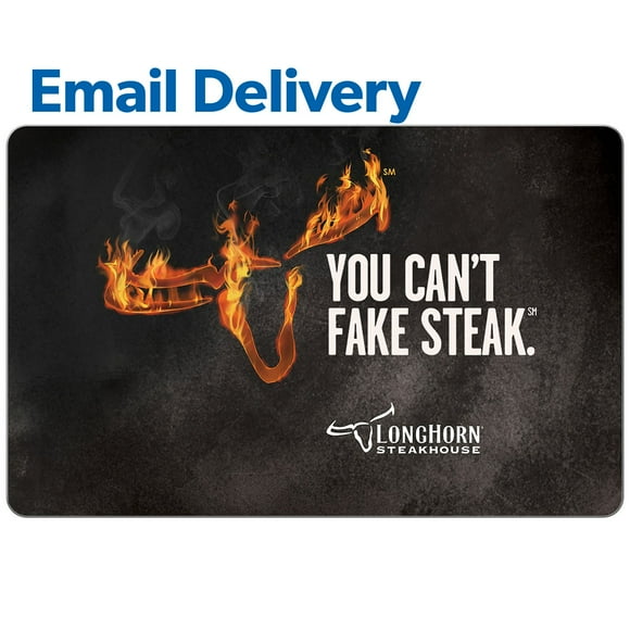 LongHorn Steakhouse Email Delivery Gift Card, Various Amounts