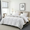 thumbnail image 3 of Serta Lightweight White Goose Feather and Down Fiber Comforter, Various Sizes, 3 of 8