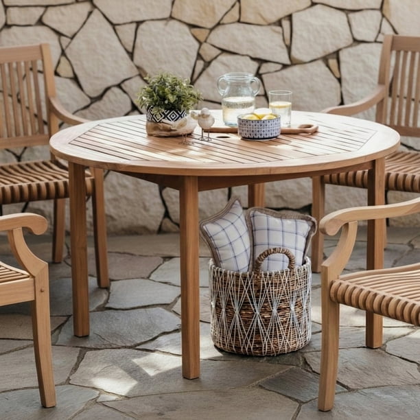 Cambridge Casual Mosko Teak Outdoor Dining Patio Set, 5pc