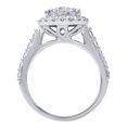 thumbnail image 4 of 1.71 CT. TW. Round Cut Diamond Double Halo Ring in 14K White Gold (I, I1), 4 of 5