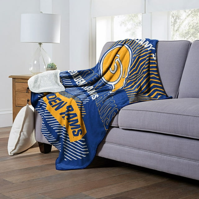 Officially Licensed NCAA Cloud Throw Blanket with Sherpa Back, 60" x 70"