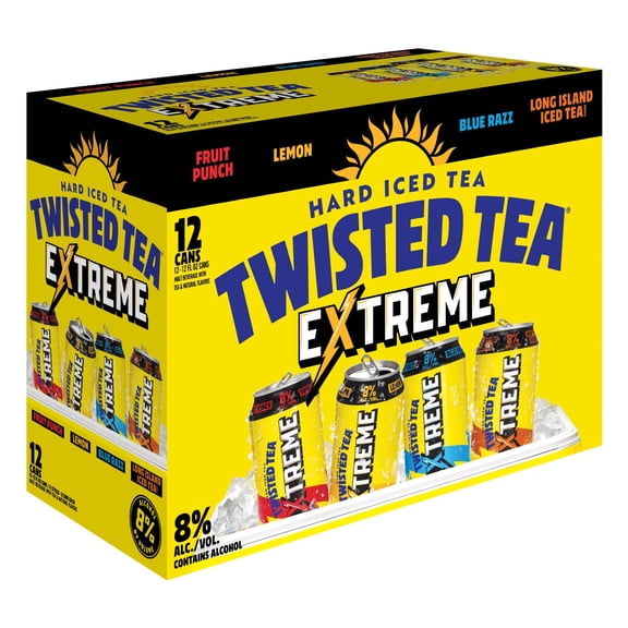 Twisted Tea Extreme Hard Iced Tea Variety Pack, 12 fl. oz. can, 12 pk.
