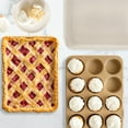 thumbnail image 1 of Nordic Ware 3-Piece Nonstick Baking Set, Quarter Sheet & Muffin Pan with Cover, 1 of 9