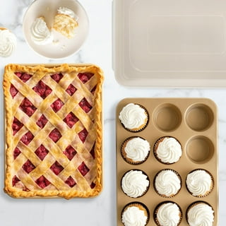 Nordic Ware 3-Piece Nonstick Baking Set, Quarter Sheet & Muffin Pan with Cover