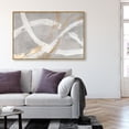 thumbnail image 3 of Spirals in Silver Minimal Canvas Print by Oliver Gal Prints, 3 of 4