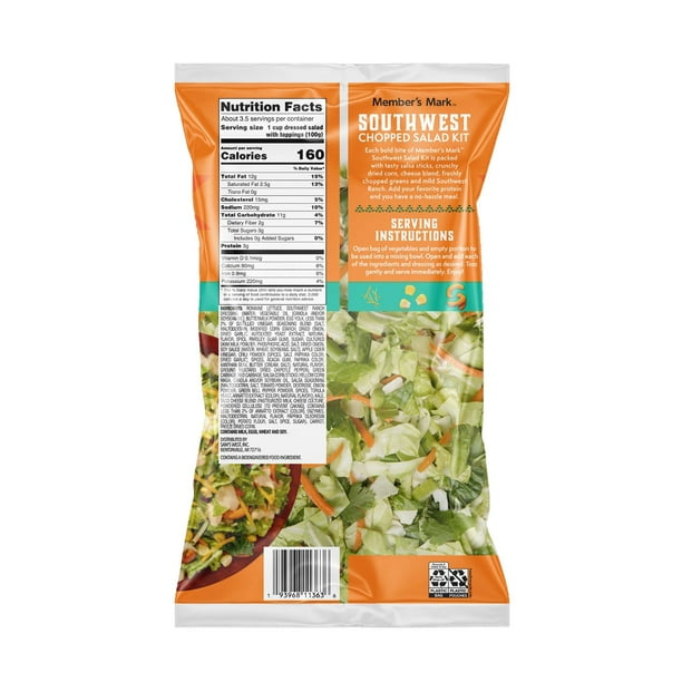 Member's Mark Southwest Chopped Salad Kit, 12 oz