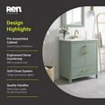 thumbnail image 10 of REN Selections Dario 30" W x 19" D Freestanding Bathroom Vanity with Sink, 10 of 15