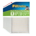 thumbnail image 1 of Filtrete Allergen Dust and Pollen Filter, MPR 700 MERV 8, Electrostatic Air Filter, 8 Pack, 1 of 8